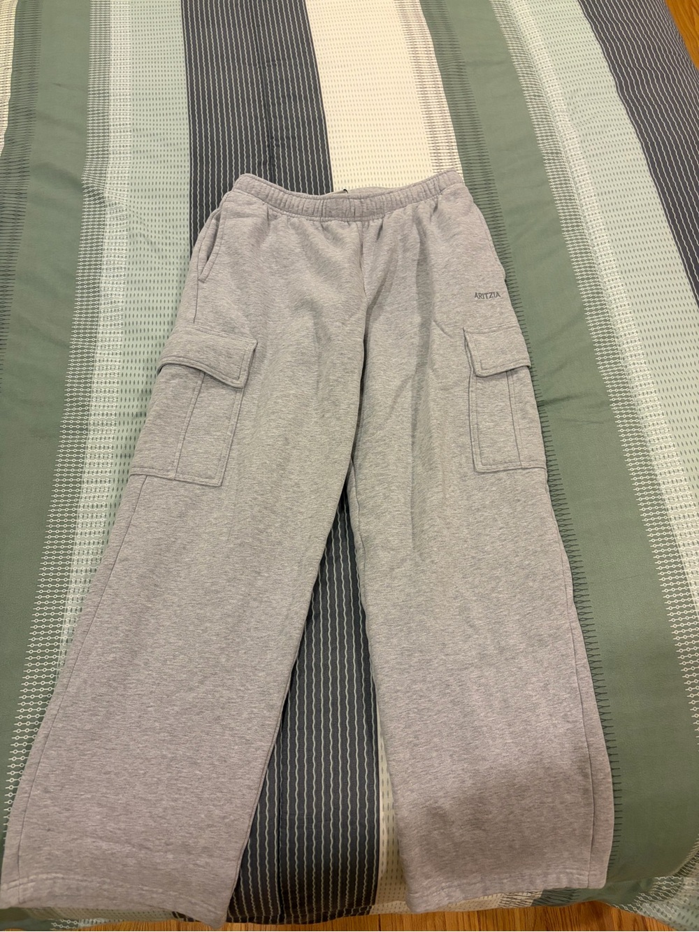 Aritzia Light Gray Cargo Sweatpants